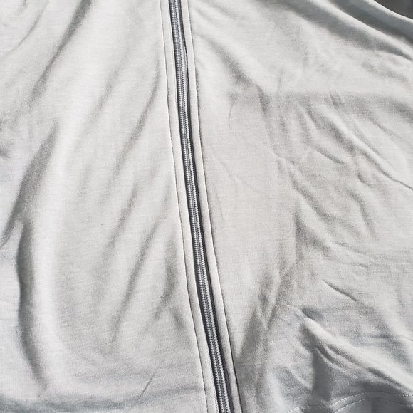 Light Weight Turquoise Blue Zip Hoodie: Size 2X - Picture 5 of 5